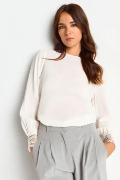 Bluse Mit Manschetten Aus Spitze<Rich & Royal Clearance