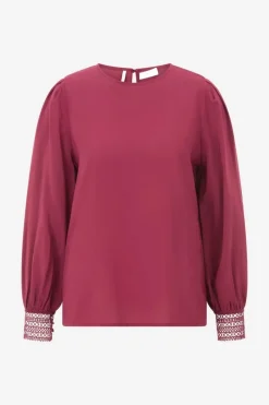 Bluse Mit Manschetten Aus Spitze<Rich & Royal Clearance