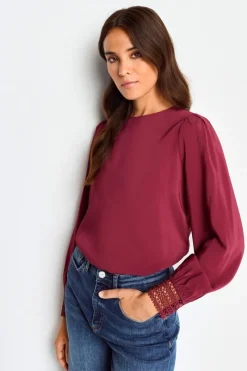 Bluse Mit Manschetten Aus Spitze<Rich & Royal Clearance