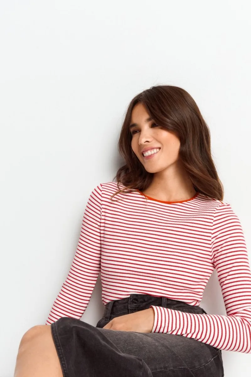 Bodycon-Longsleeve Mit Streifen<Rich & Royal New