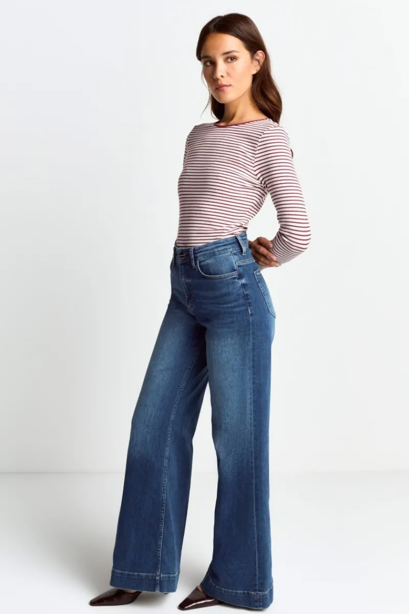 Bodycon-Longsleeve Mit Streifen<Rich & Royal New