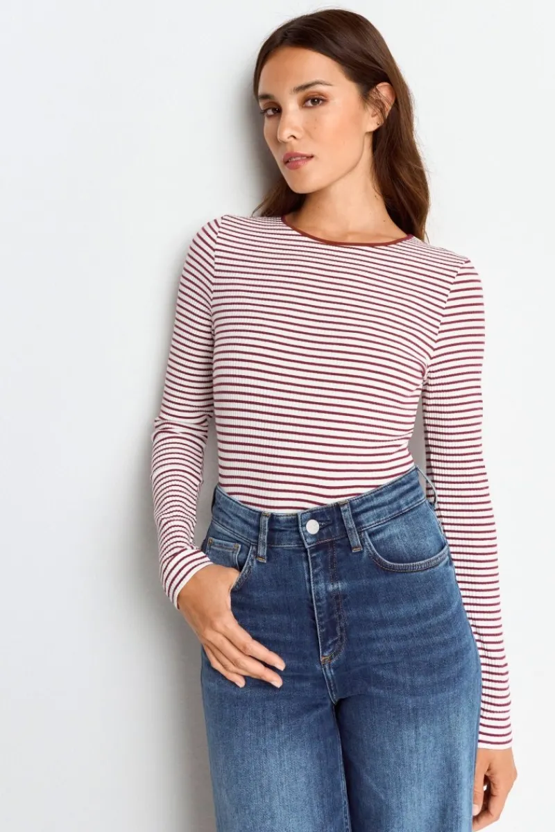 Bodycon-Longsleeve Mit Streifen<Rich & Royal New