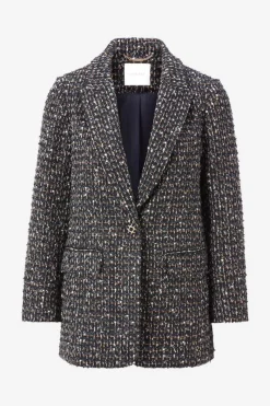 Bouclé-Blazer Mit Statement-Knopf<Rich & Royal Discount