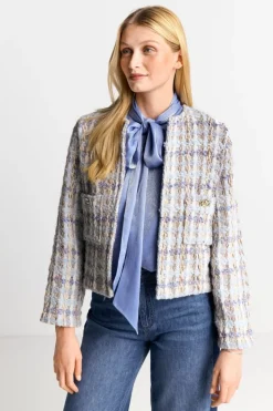 Bouclé-Jacke Mit Rundhalsausschnitt<Rich & Royal Discount