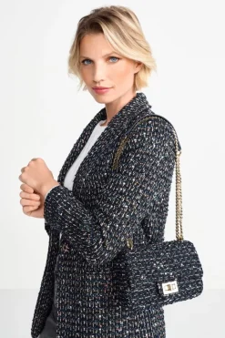 Bouclé-Tasche Mit Goldkette<Rich & Royal Discount