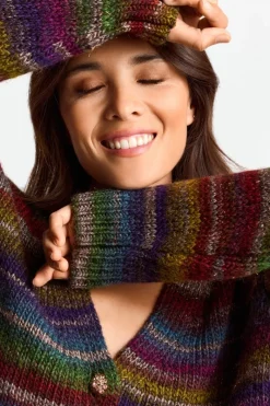 Cardigan Mit Bunten Kristallknöpfen<Rich & Royal Online