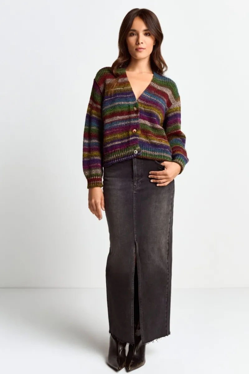 Cardigan Mit Bunten Kristallknöpfen<Rich & Royal Online