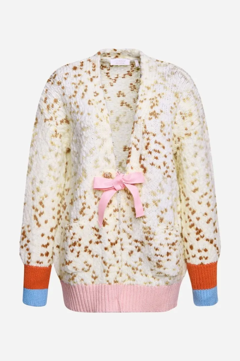 Cardigan Mit Kontrastbündchen Und Schleife<Rich & Royal Sale