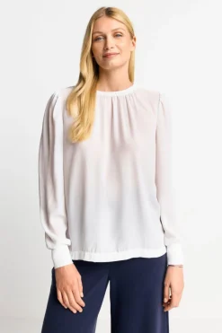 Chiffonbluse Mit Rundhalsausschnitt<Rich & Royal Sale