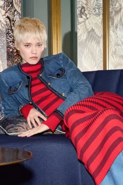 Denim-Jacke Mit Zierborten<Rich & Royal Clearance