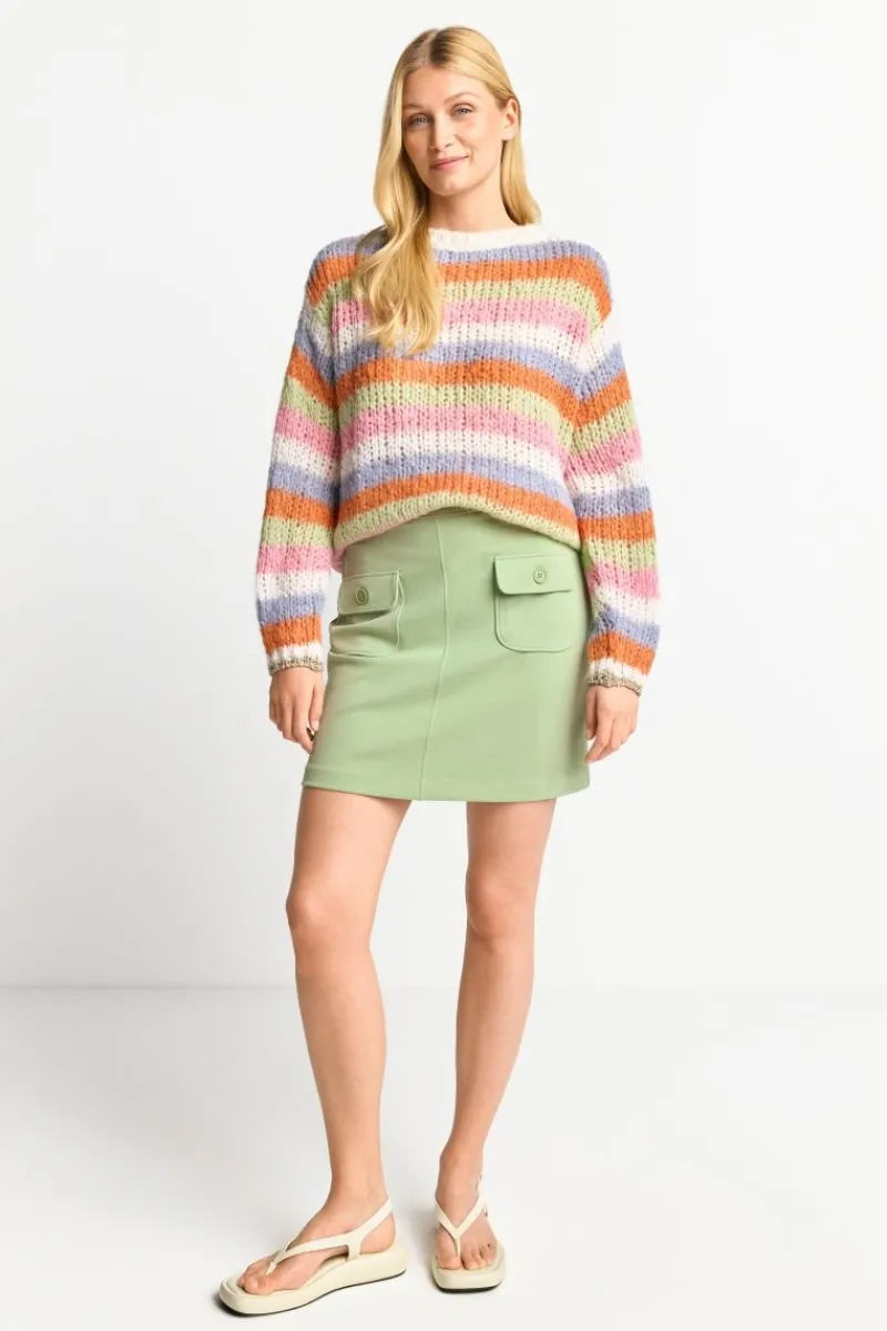 Gestreifter Grobstrickpullover<Rich & Royal Online