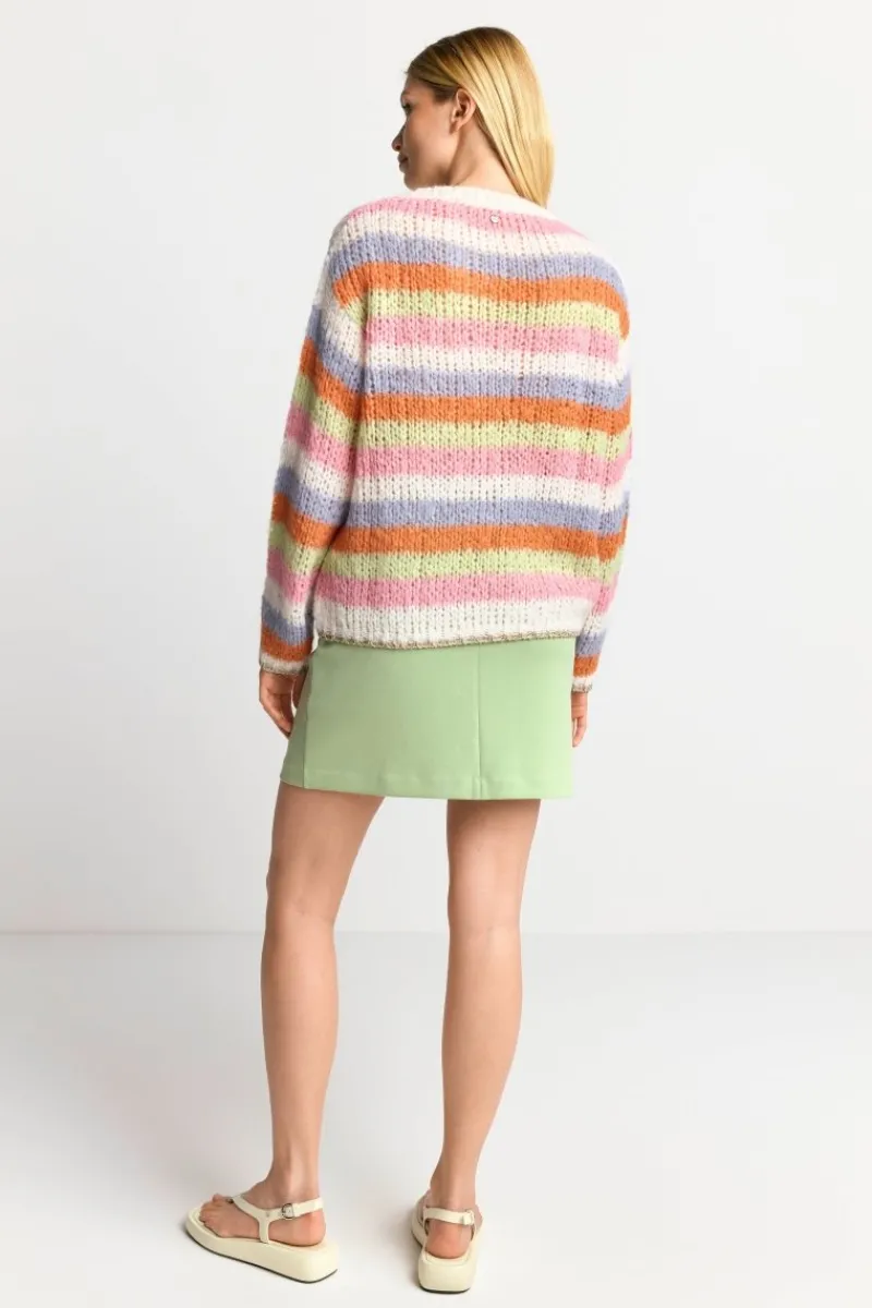 Gestreifter Grobstrickpullover<Rich & Royal Online