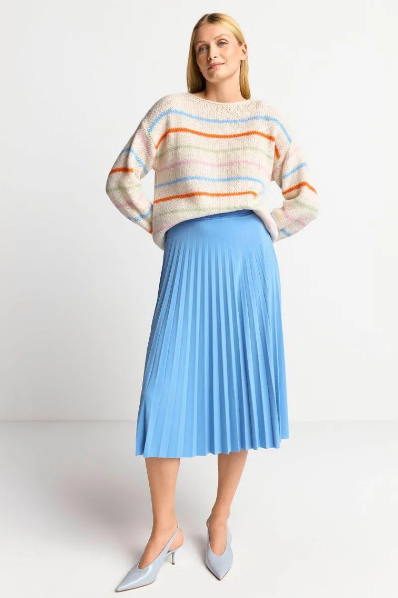 Gestreifter Pullover In Perlweiß<Rich & Royal Outlet