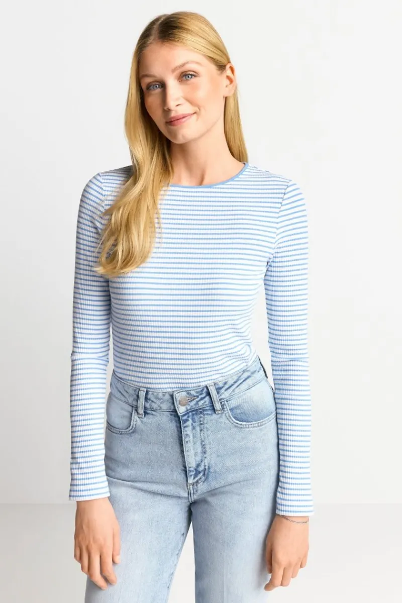 Gestreiftes Rib-Longsleeve<Rich & Royal Clearance