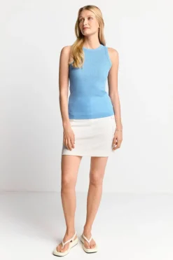 Hellblaues Rib-Tanktop<Rich & Royal Discount