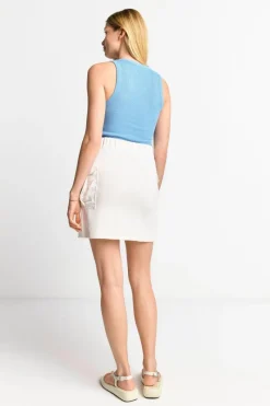 Hellblaues Rib-Tanktop<Rich & Royal Discount