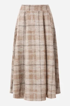 Karierter High-Waist-Midirock<Rich & Royal Clearance