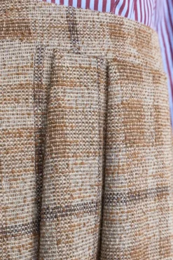 Karierter High-Waist-Midirock<Rich & Royal Clearance