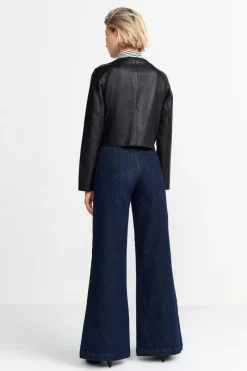 Kurze Lederjacke Mit Druckknöpfen<Rich & Royal Hot