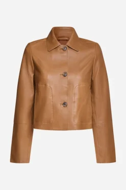 Kurze Lederjacke Mit Kragen<Rich & Royal Sale