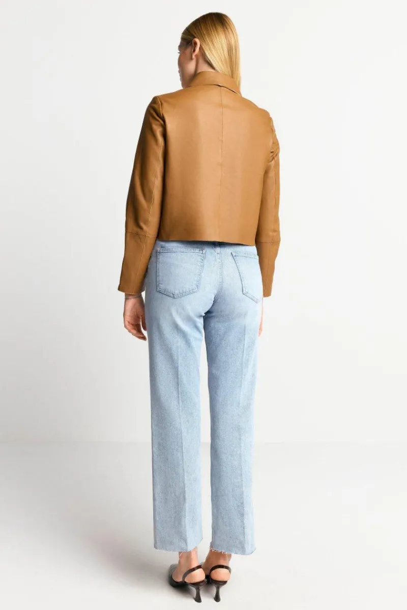 Kurze Lederjacke Mit Kragen<Rich & Royal Sale