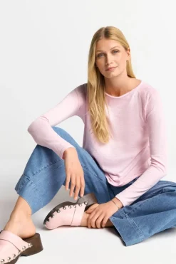 Longsleeve Aus Baumwolle Mit Offenen Kanten<Rich & Royal Sale