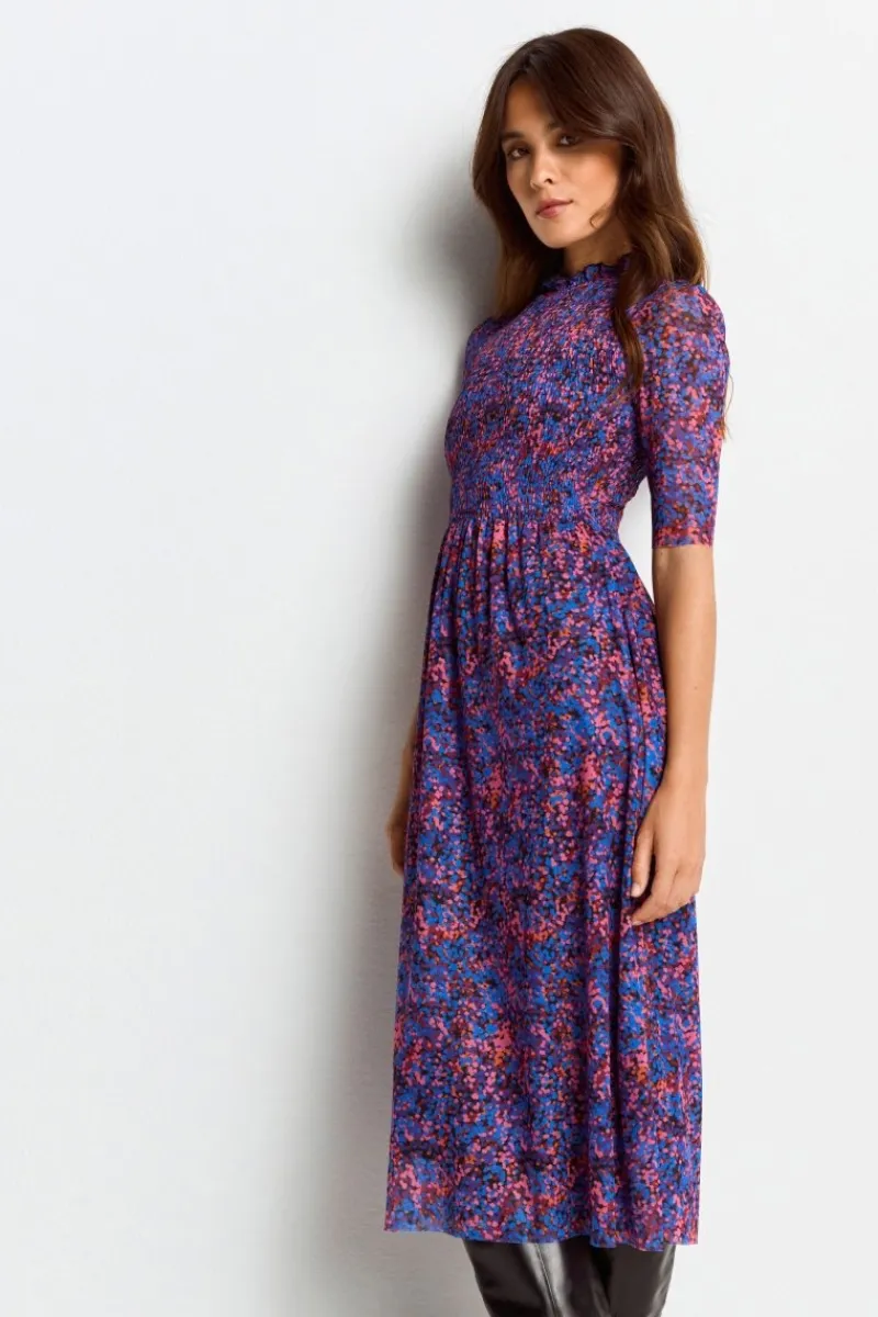 Meshkleid Mit Rüschenkragen<Rich & Royal Sale