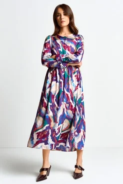 Midikleid Mit Abstraktem Print<Rich & Royal New