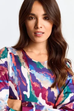 Midikleid Mit Abstraktem Print<Rich & Royal New