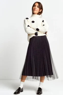 Plisseerock Mit Pünktchenmuster<Rich & Royal Discount