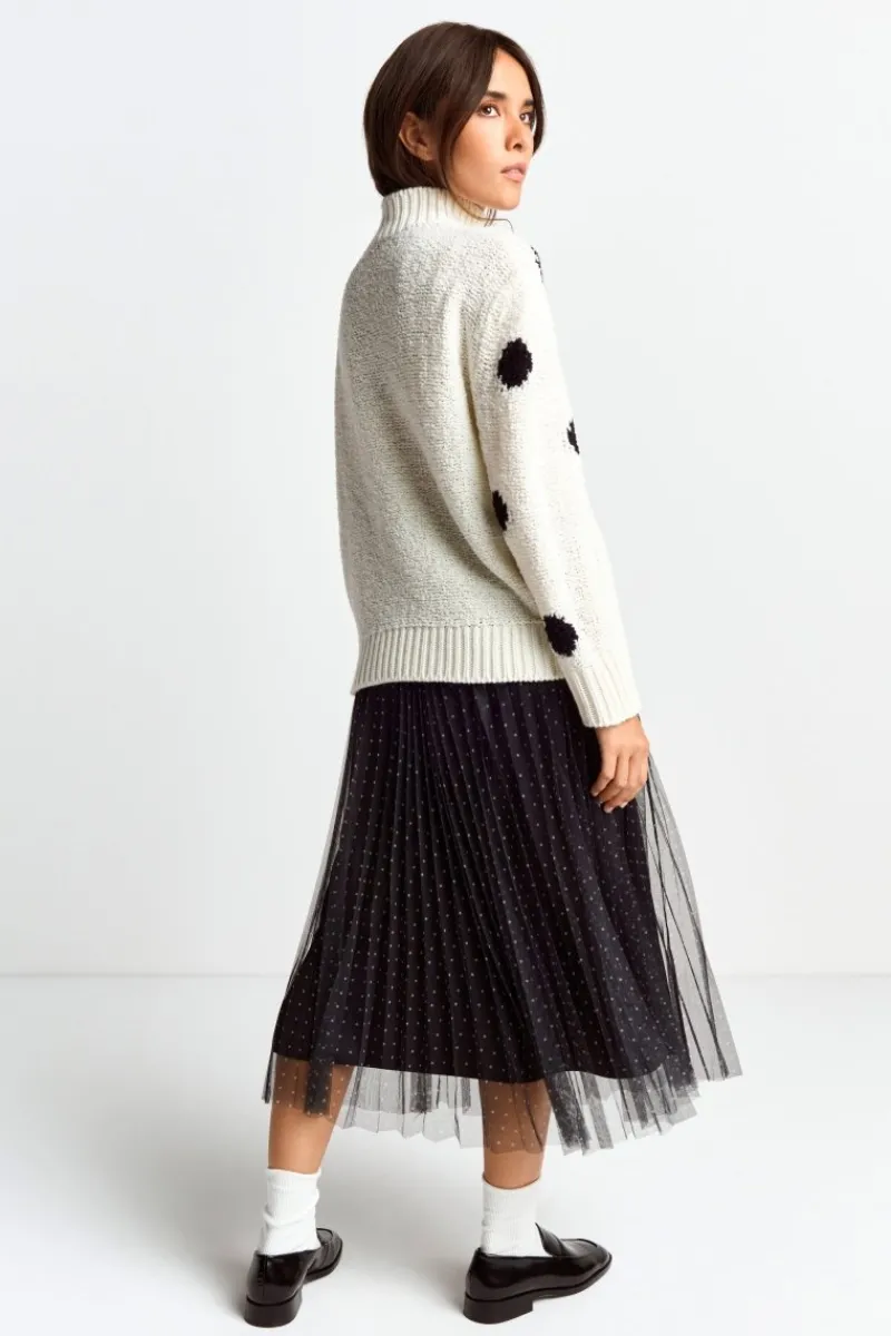 Pullover Mit Blauen Polka Dots<Rich & Royal Hot