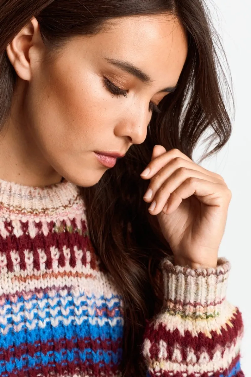 Pullover Mit Bunten Streifen<Rich & Royal Online