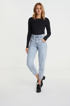 Rib-Longsleeve Mit Rundhals<Rich & Royal Best