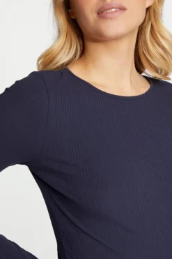 Rib-Longsleeve Mit Rundhals<Rich & Royal Best