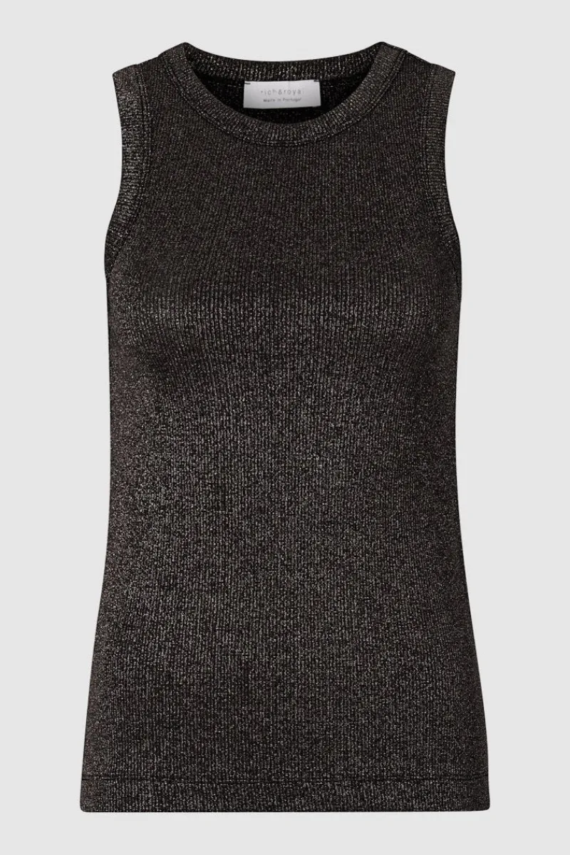 Rib-Top Mit Glanzeffekt<Rich & Royal