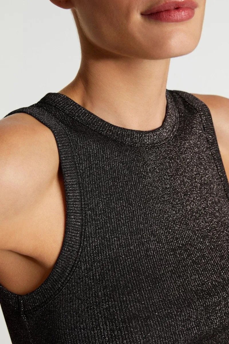 Rib-Top Mit Glanzeffekt<Rich & Royal