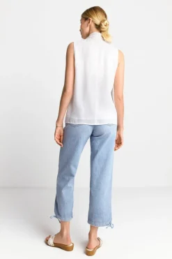 Ärmellose Schluppenbluse Mit Glanzeffekt<Rich & Royal Online