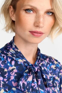 Schluppenbluse Mit Leo-Print<Rich & Royal Outlet