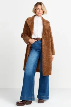 Teddy-Mantel Mit Reverskragen<Rich & Royal Discount