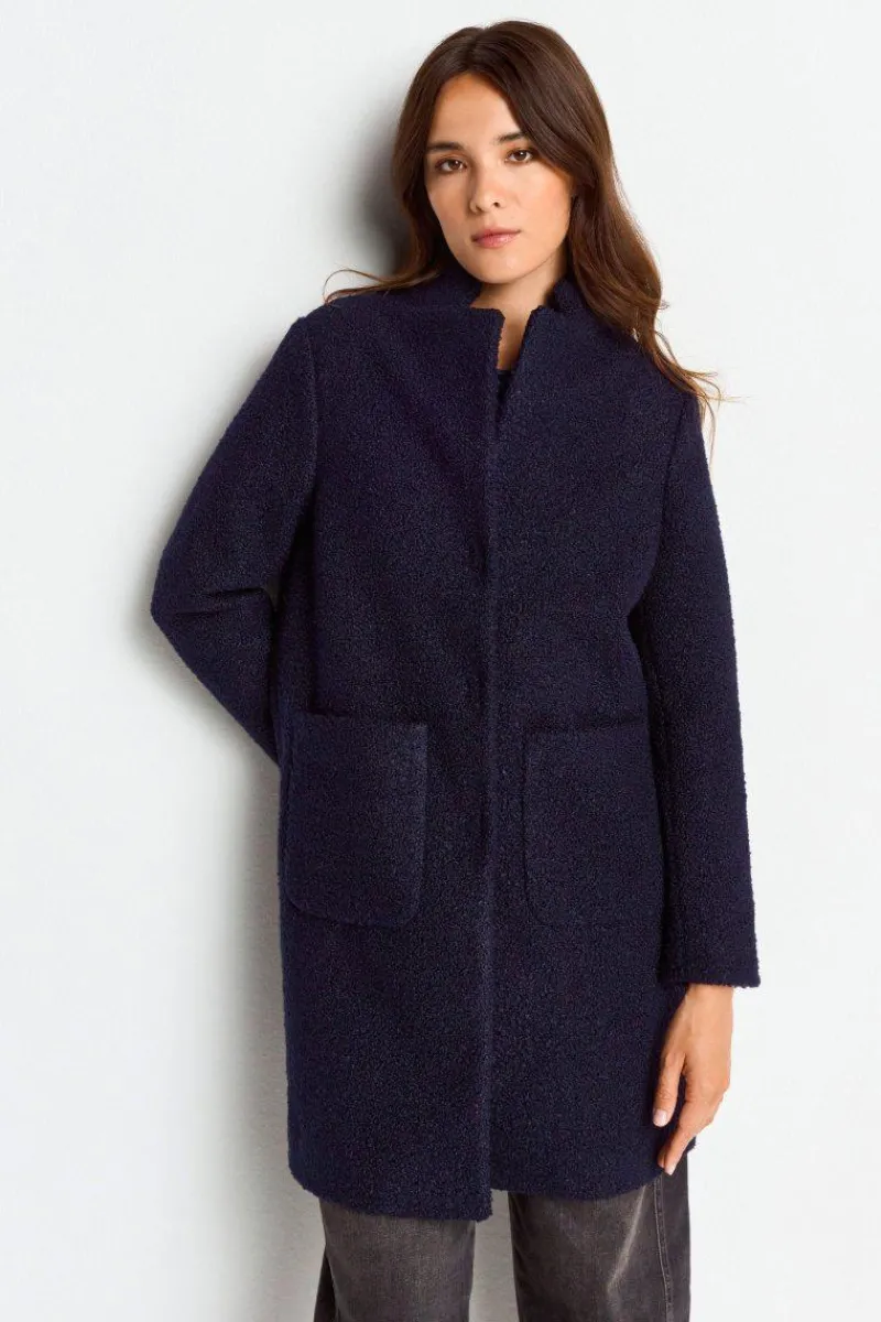 Teddy-Mantel Mit Stehkragen<Rich & Royal New