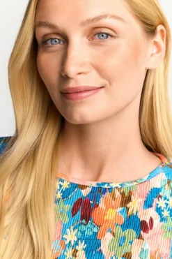 T-Shirt In Crinkle-Optik<Rich & Royal Sale