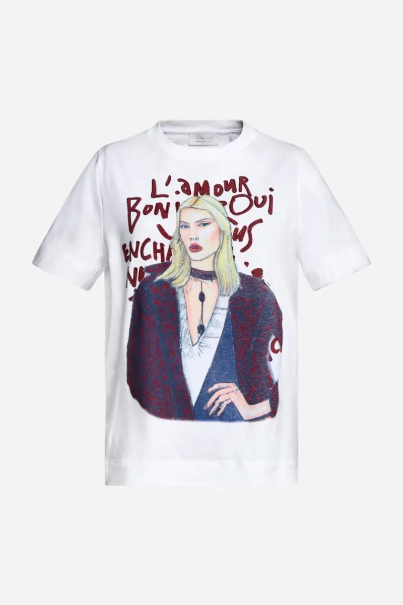 T-Shirt Mit Fashion-Illustration<Rich & Royal Clearance