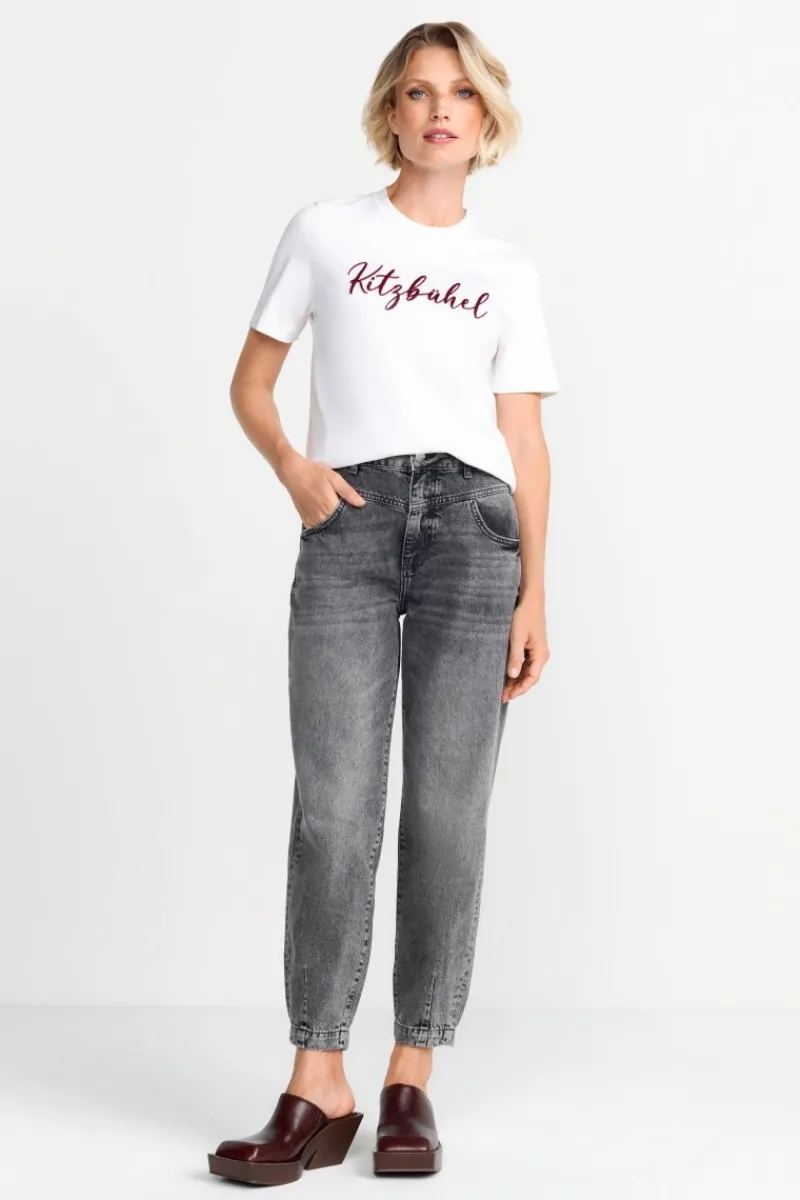 T-Shirt Mit Flockdruck<Rich & Royal Clearance