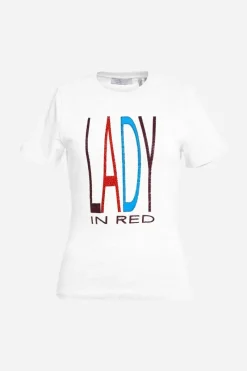 T-Shirt Mit Strass-Schriftzug<Rich & Royal Hot