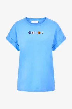 T-Shirt Mit Strass-Smileys<Rich & Royal Discount