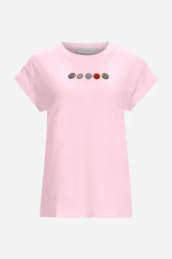 T-Shirt Mit Strass-Smileys<Rich & Royal Discount