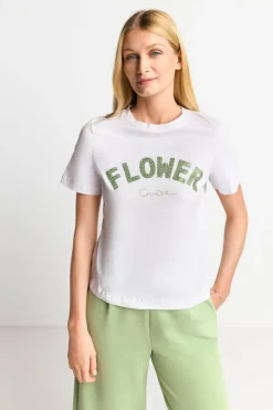 T-Shirt Mit Strassverzierung<Rich & Royal Hot