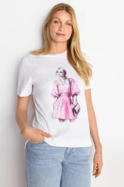 T-Shirt Mit Strassverzierung<Rich & Royal Online