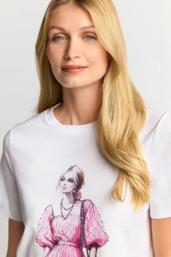 T-Shirt Mit Strassverzierung<Rich & Royal Online