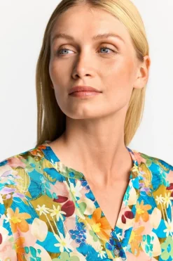 V-Neck-Bluse Mit Knöpfen<Rich & Royal Outlet